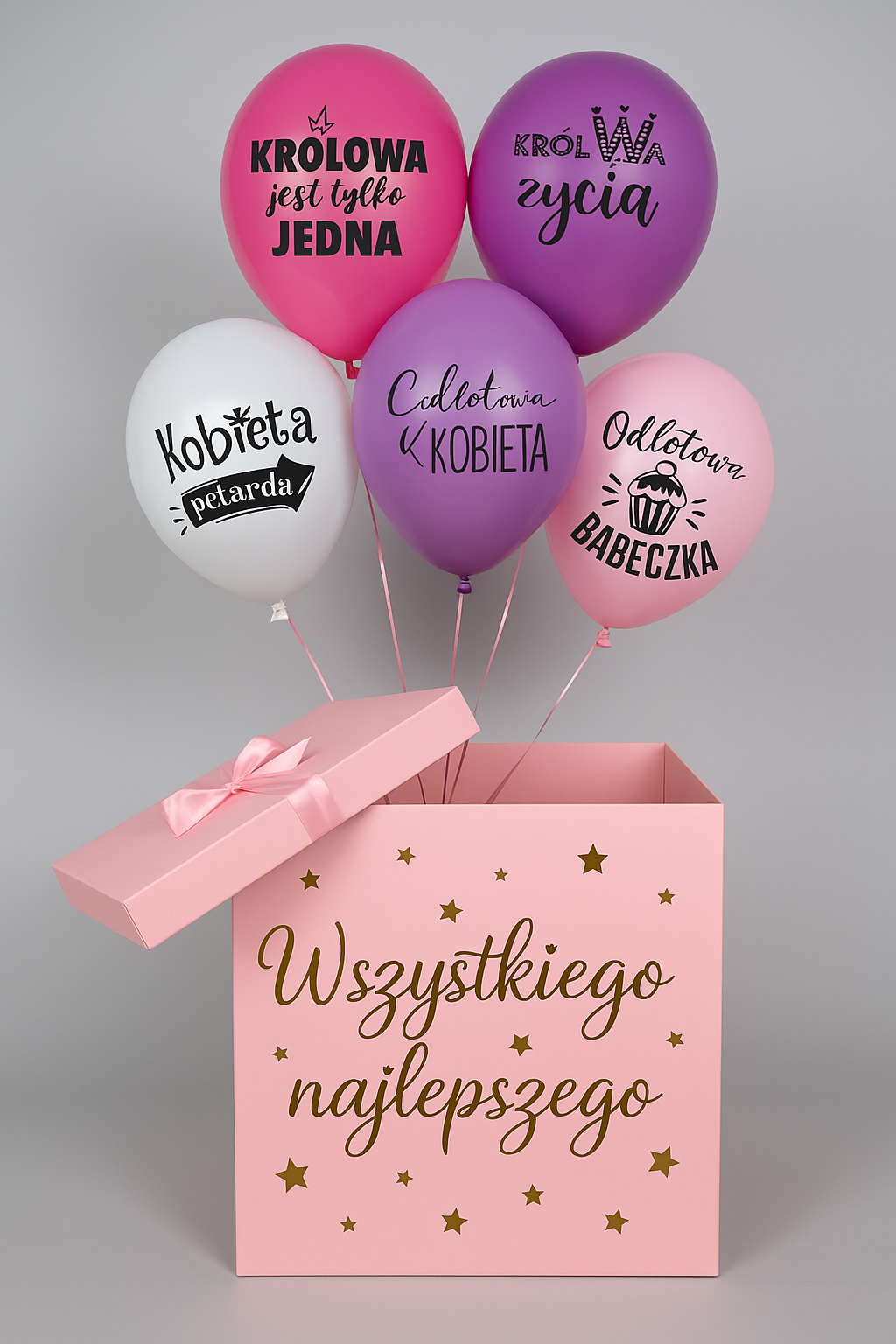 Nowe pudełka 70×70 cm na balony